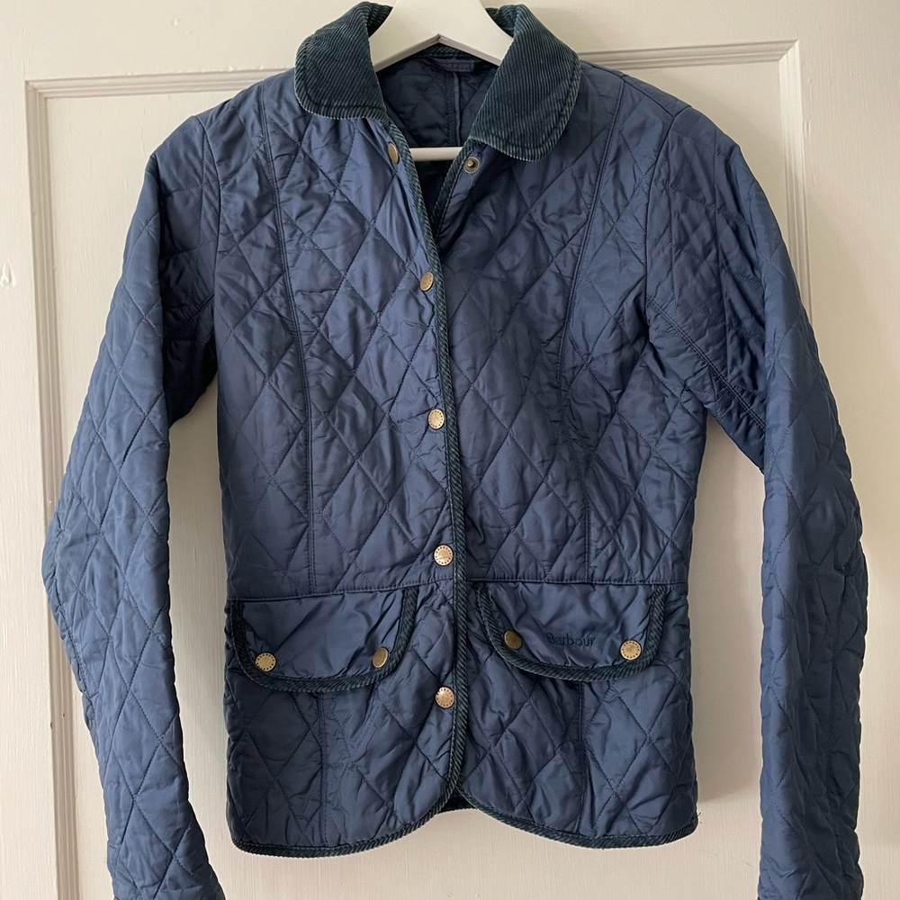 Barbour Quilted Navy Jacket